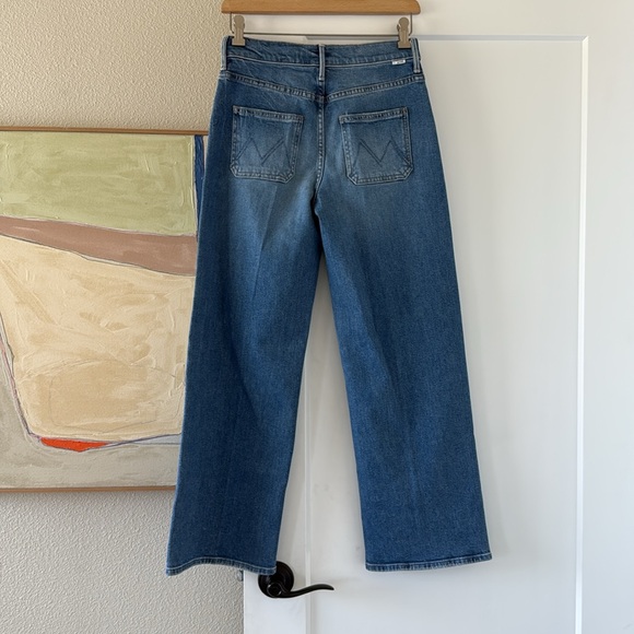 NWT MOTHER The Maven High-Rise Wide-Leg Ankle Jeans - Picture 4 of 10